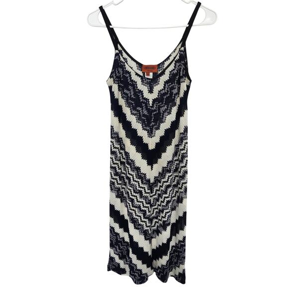 Missoni Dresses & Skirts - MISSONI Knit Crochet Knee Length Dress 40 Retro Designer Festival Resortwear